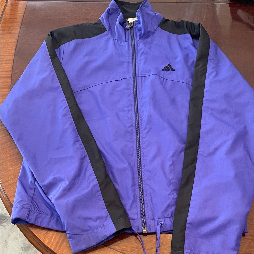 Adidas women’s Windbreaker in Purple and Black